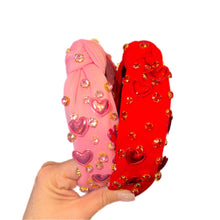 Load image into Gallery viewer, Love Bedazzled Metallic Headbands