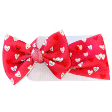 Load image into Gallery viewer, Love Smiley Hearts Bow
