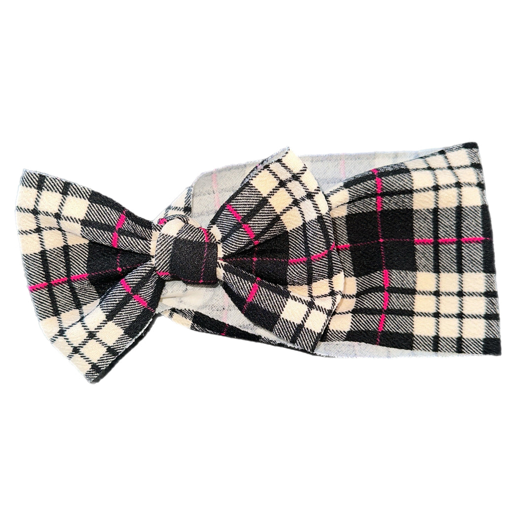 Holiday Plaid Bow