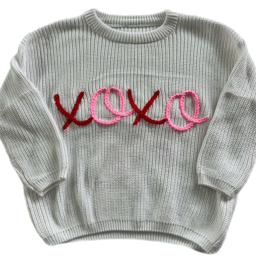 Love XOXO Knit Crewneck