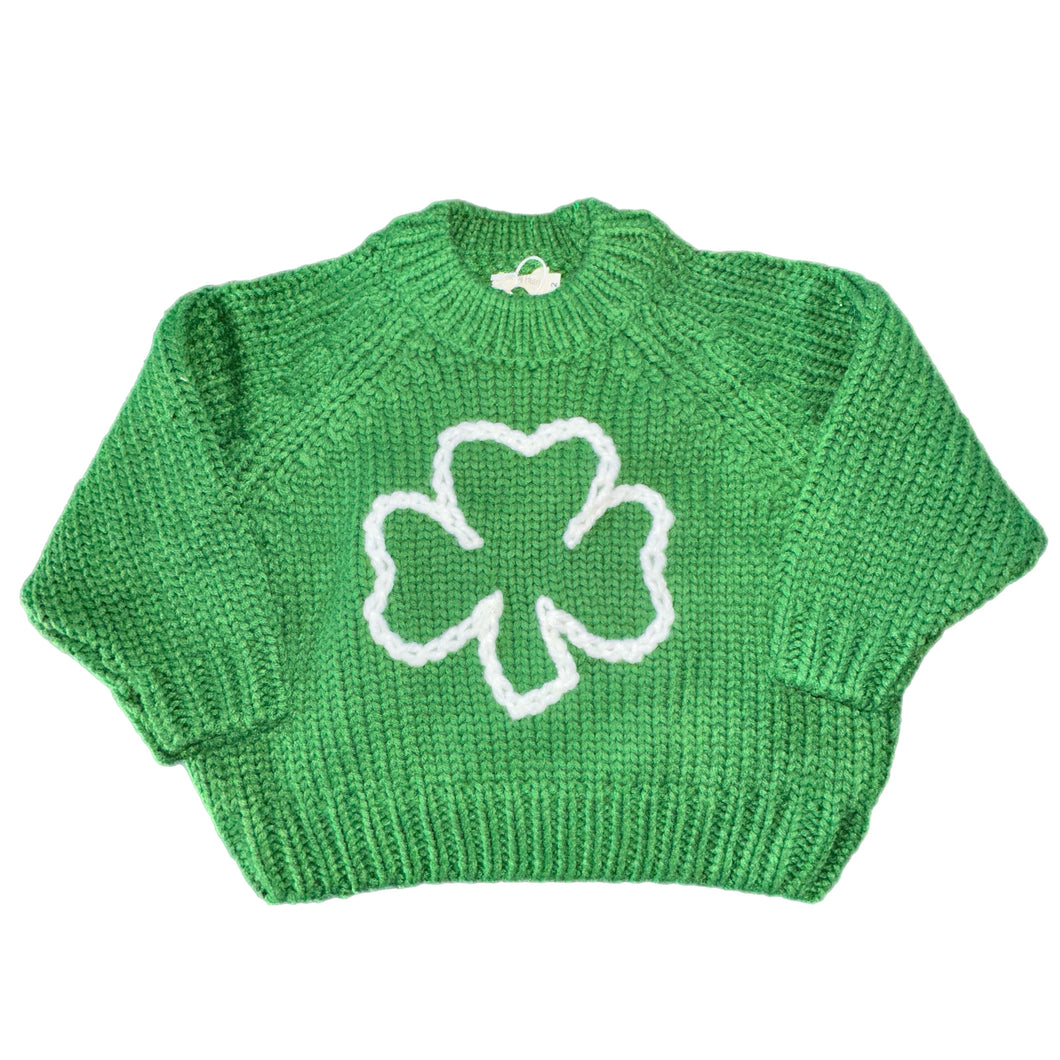 Lucky Shamrock Knit Crewneck