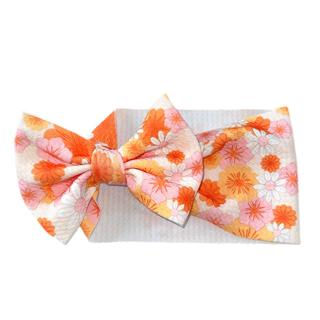 Bright Floral Bow