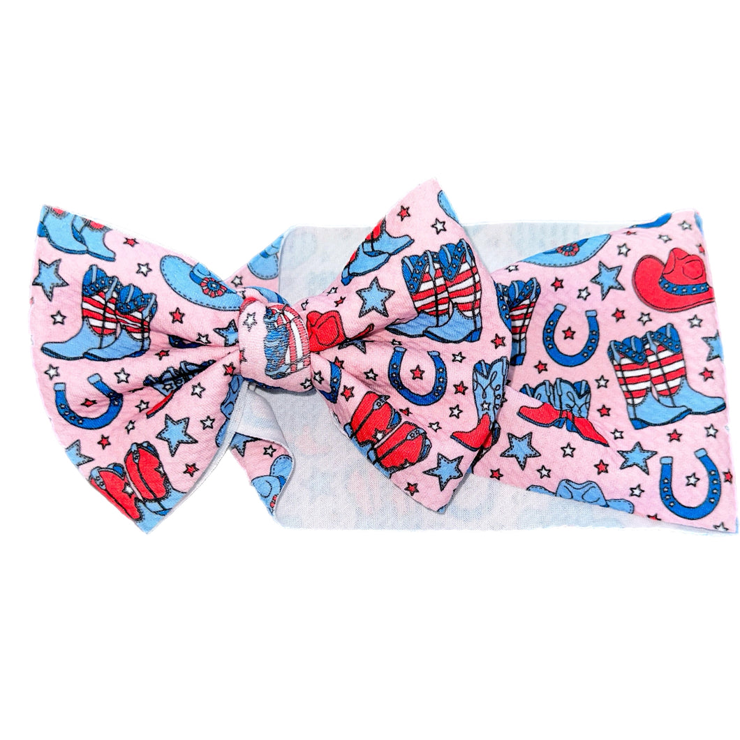 Patriotic Cowgirl Bow