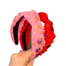 Load image into Gallery viewer, Love Bedazzled Metallic Headbands
