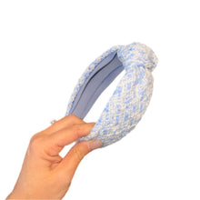 Load image into Gallery viewer, Blue Tweed Headbands
