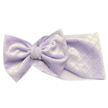Load image into Gallery viewer, Velvet Argyle Lilac Bow
