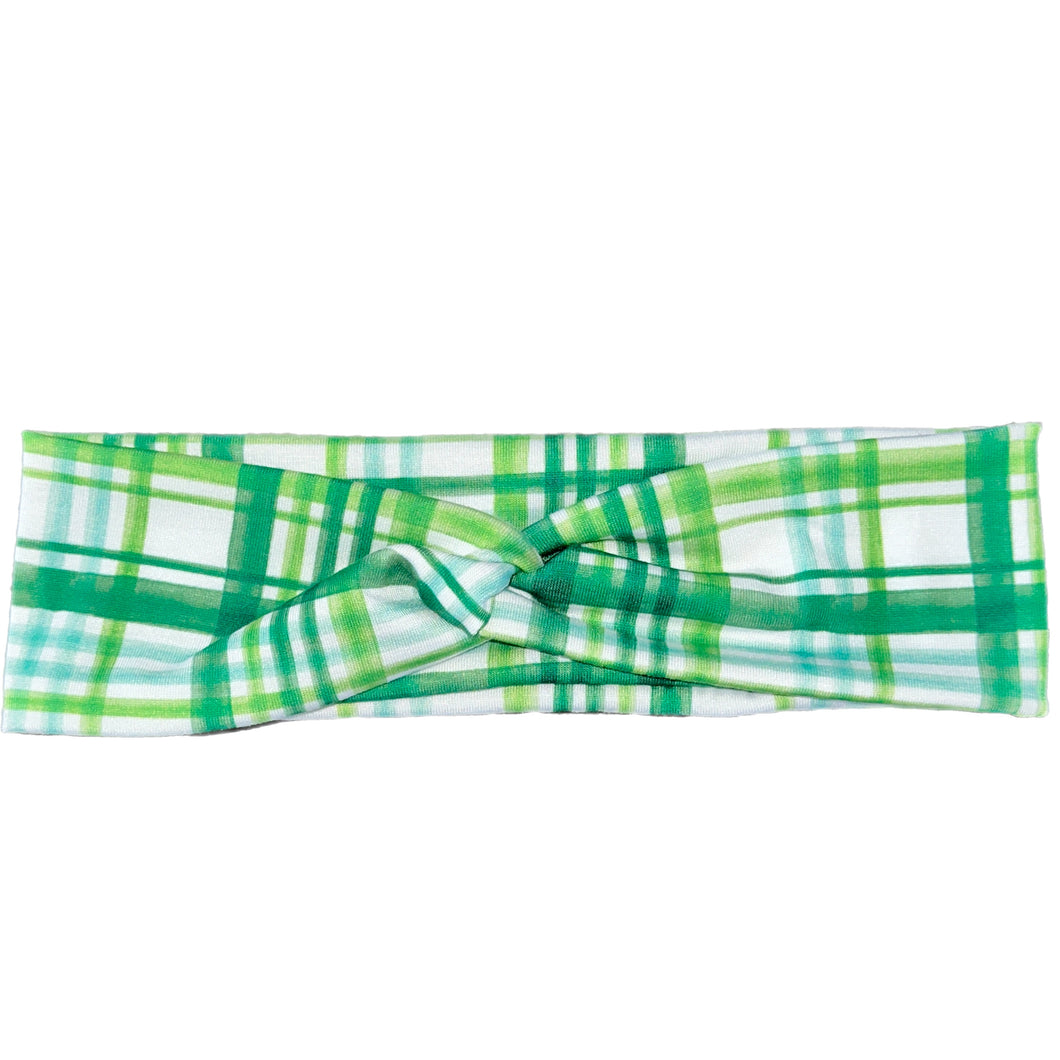 Lucky Green Plaid Twist