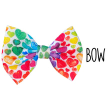 Load image into Gallery viewer, Rainbow Hearts Bow
