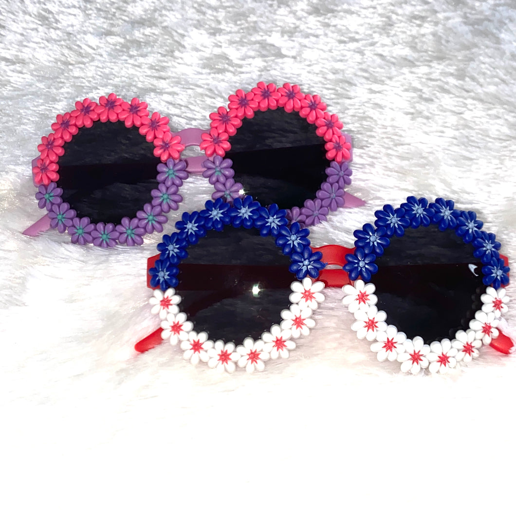 Two-Tone Floral Sunnies